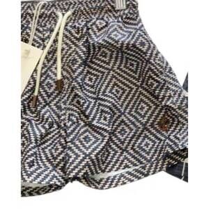 NEW RETROMARINE boys' graphic shorts in blue geometric